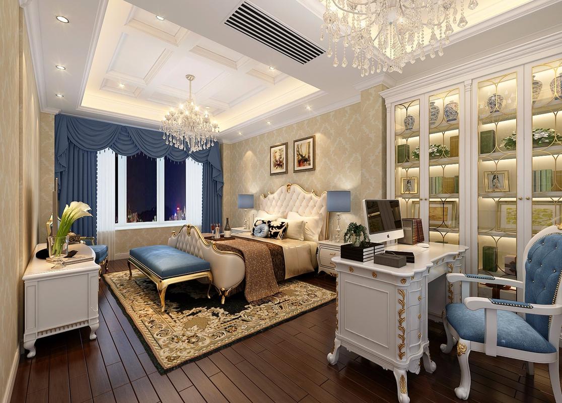 豪华欧式卧室效果图豪华欧式卧室效果图案例2023装修效果图