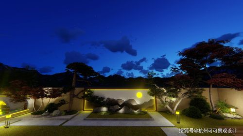 庭院灯光设计灯光这样设计庭院夜景才有质感仿若光与影在对话