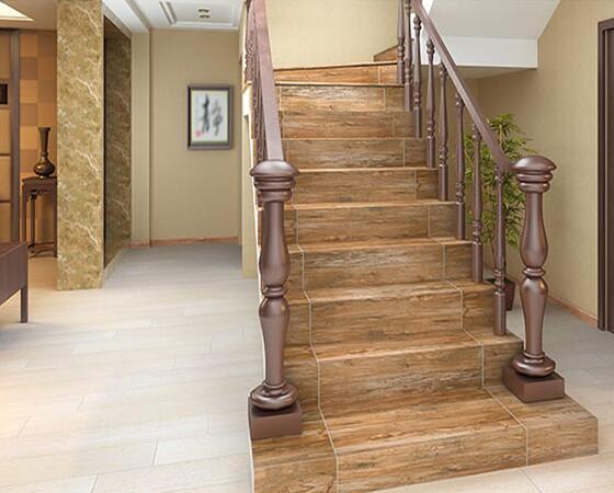 木纹楼梯砖效果图木纹瓷砖图片