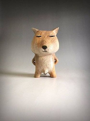 工艺设计日本雕塑家田岛享央己的萌系木雕小动物