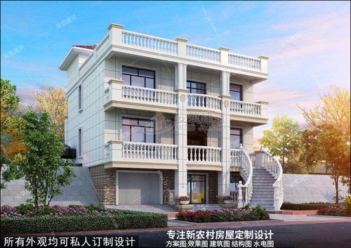 江西省南昌市三层半带屋顶花园自建房设计图