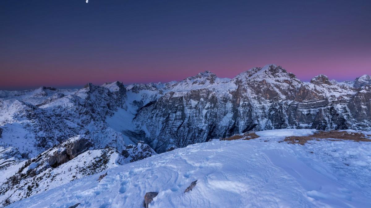 自然雪山风景图片大图1014