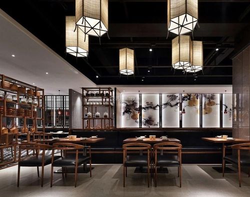 378平米现代中式中餐厅餐饮空间装修案例