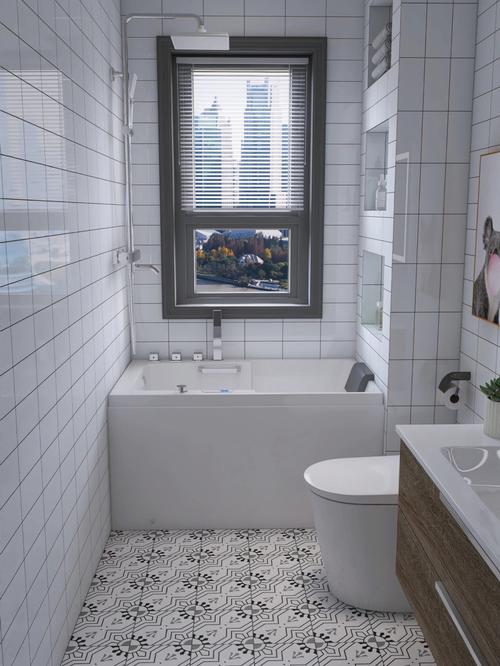 小户型浴室浴缸09也能安装满满当当
