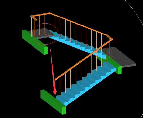 求教参数化标准双跑楼梯②调整上下跑方向和平台2长度