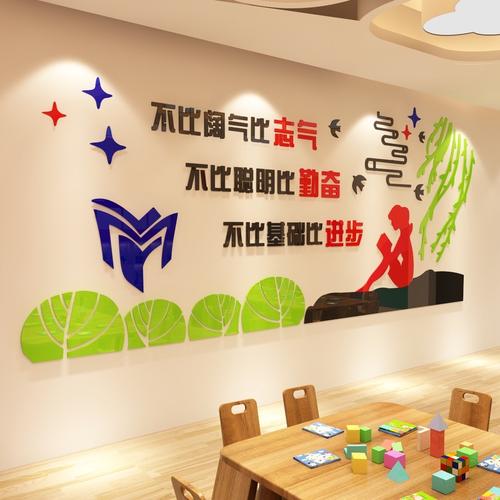 学校布置3d立体墙贴小学幼儿园文化墙壁贴纸教师办公室自粘装饰品
