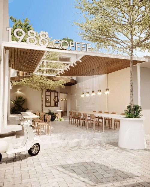 咖啡店设计7丨居民楼改造的小清新咖啡店