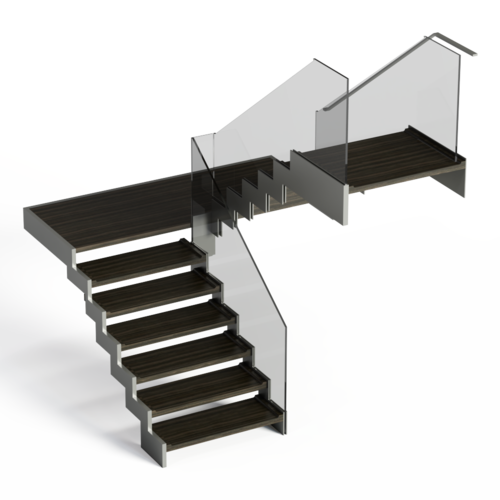 现代木艺楼梯