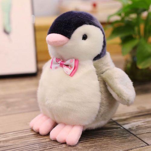 可爱领结小企鹅公仔毛绒玩具玩偶挂饰海洋动物娃娃宝宝生日礼物女
