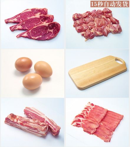 b4肉鸡蛋肉片肉丝肉块牛肉肥牛食材高清图片图库素材