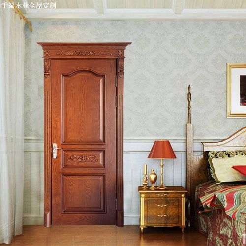 房门实木复和雕花复古欧式卧室门室内木门门头雕花罗马柱北京全国已售