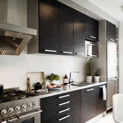 全不锈钢橱柜烤漆门板定制家用加厚304面板碗橱厨房台面整体灶台