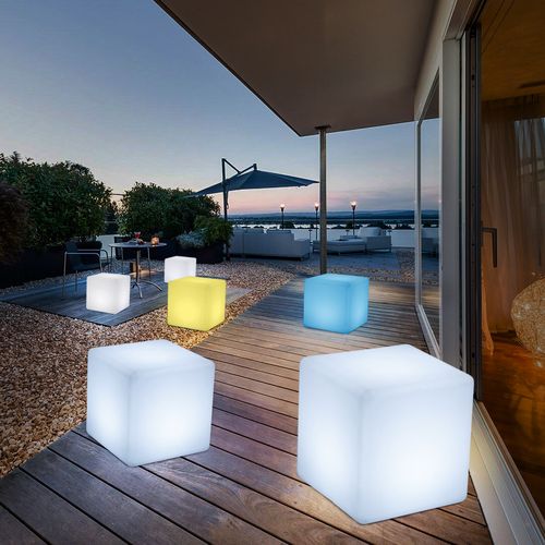 led发光椅子立方体创意ktv酒吧凳子户外防水发光家具遥控充电方凳