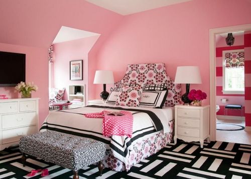 内墙乳胶漆公主房儿童房粉红色桃红粉色环保净味墙面漆