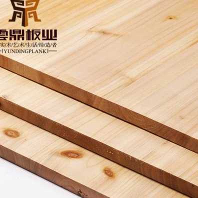 厂促云鼎e0级17mm香杉木有节直拼板指接板集成材实木板材家具柜品