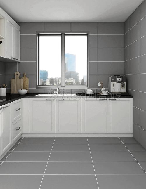 定制灰色瓷砖厨房卫生间墙砖300x600阳台哑光防滑地砖全瓷水泥仿古砖