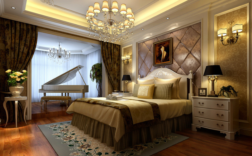 欧式卧室装修风格设计带给你不一样的高贵浪漫体验