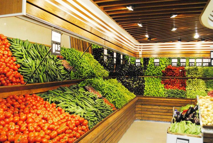 时尚蔬菜超市室内装修效果图片