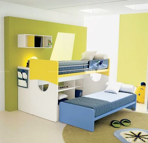现代风格10平米儿童房上下床设计图片
