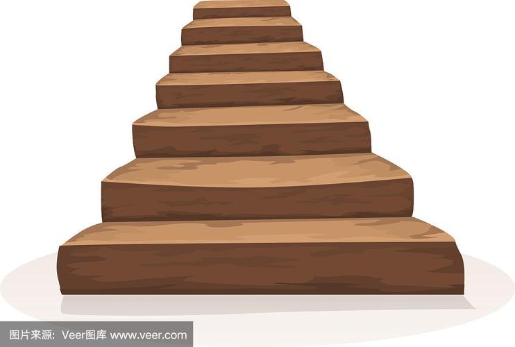 卡通木楼梯