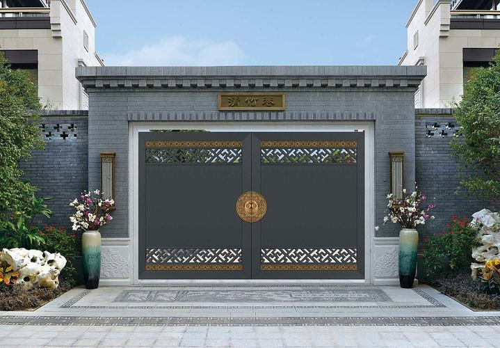 新中式别墅庭院大门4