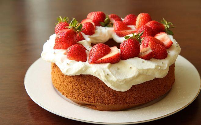 制作美味草莓蛋糕