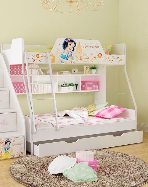 简约温馨家装儿童房高低床设计效果图