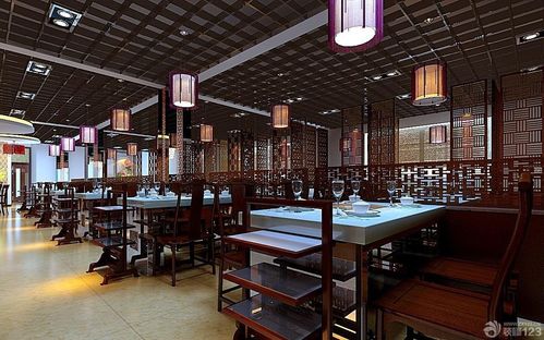 中式风格饭厅吊顶效果图装修123效果图