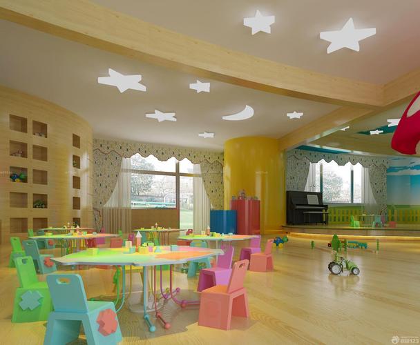 大型幼儿园室内教室设计装修效果图片