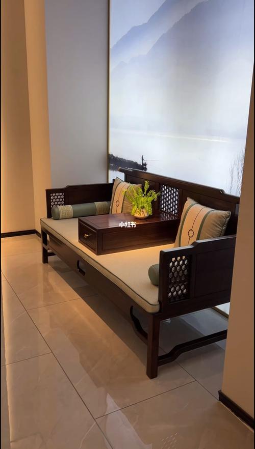 新中式客厅实木罗汉床沙发