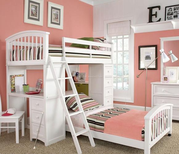 家居儿童房高低床装修效果图大全2022图片