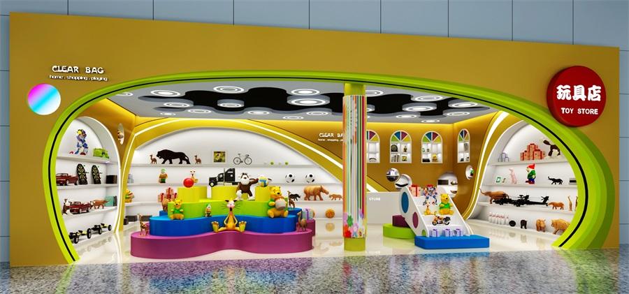 儿童玩具店设计小孩玩具店装修设计商场玩