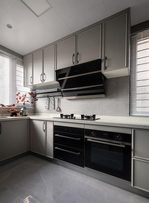 设计130方开放式厨房设计现代风格装修效果图