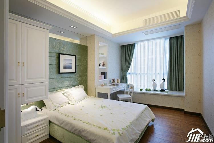 欧式风格别墅舒适豪华型卧室飘窗床图片效果图