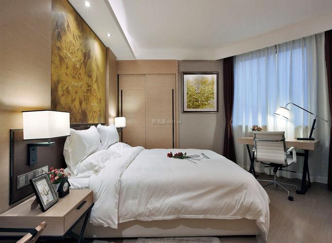 上海现代风格酒店客房装修图片装信通网效果图