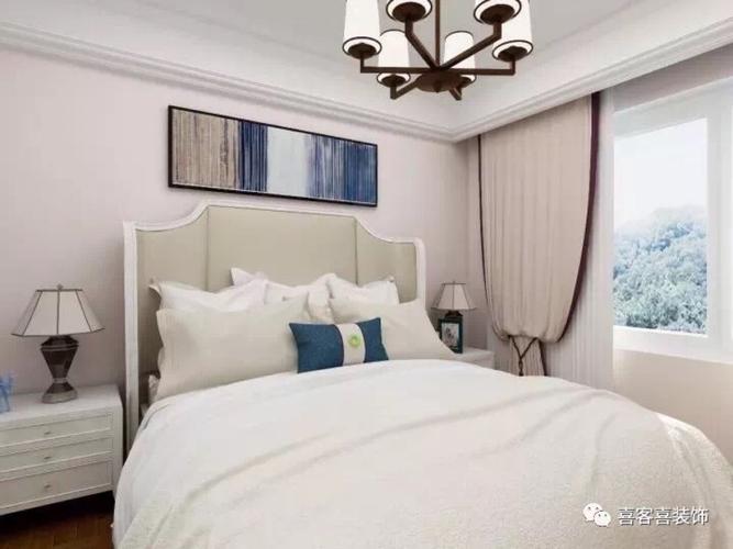 窗帘盒罗马杆简单的幔头都是美式风格的经典元素家具注重舒适感
