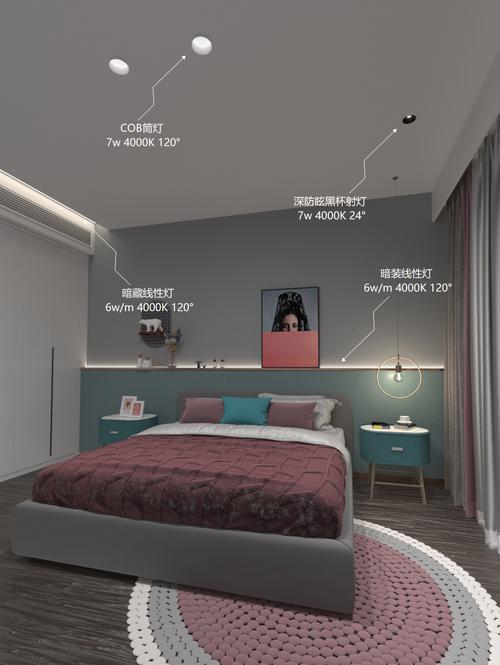 无主灯设计是用简约构筑不凡的卧室艺术生活