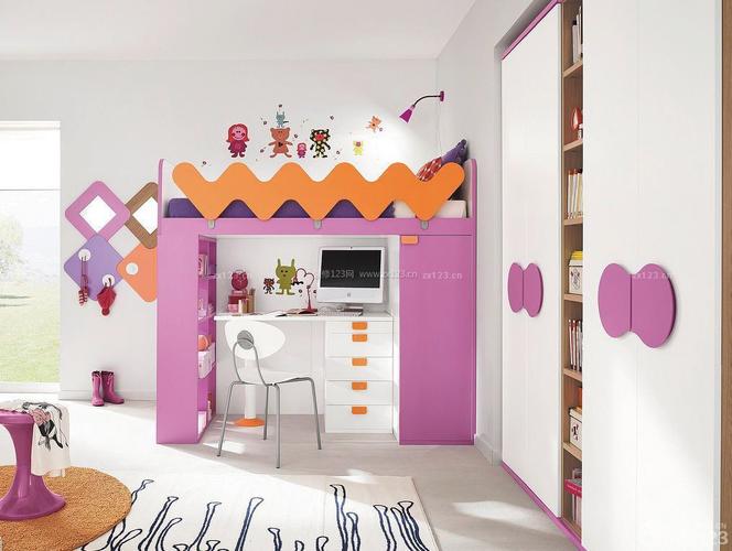 小户型儿童房儿童床设计图装修123效果图