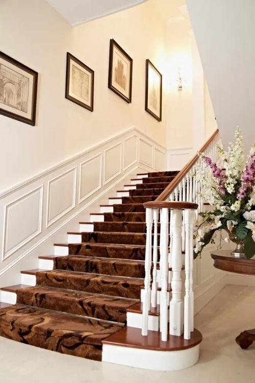 上海楼梯展楼梯配护墙板实木生活典范让家更温馨和谐