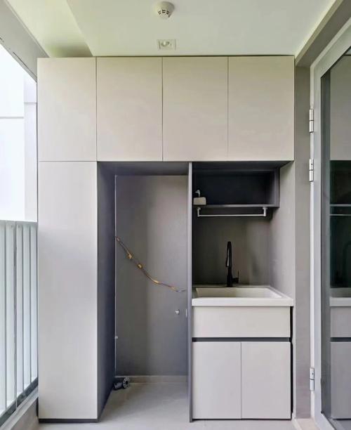 铝合金阳台洗衣机柜