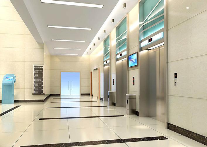 现代化医院电梯间装修设计效果图