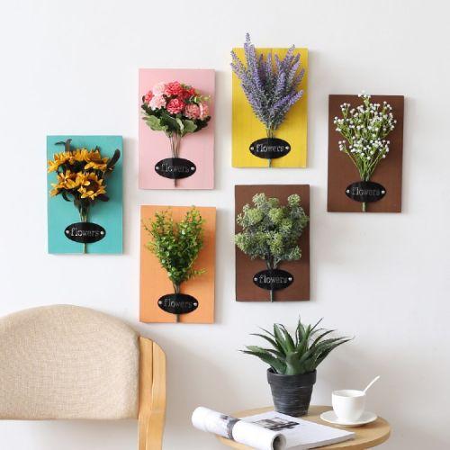 立体仿真花艺壁挂绿植物墙上装饰品家居客厅卧室墙面装饰挂件壁饰