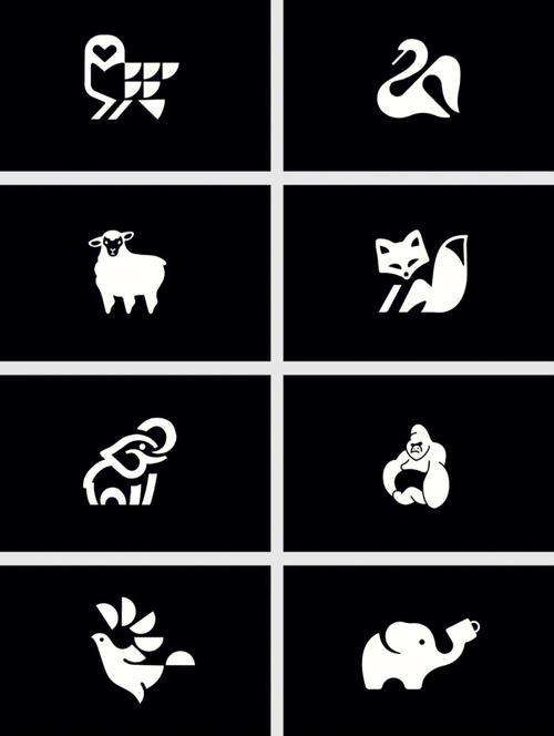 收集了一组扁平动物logo设计一起来欣赏吧