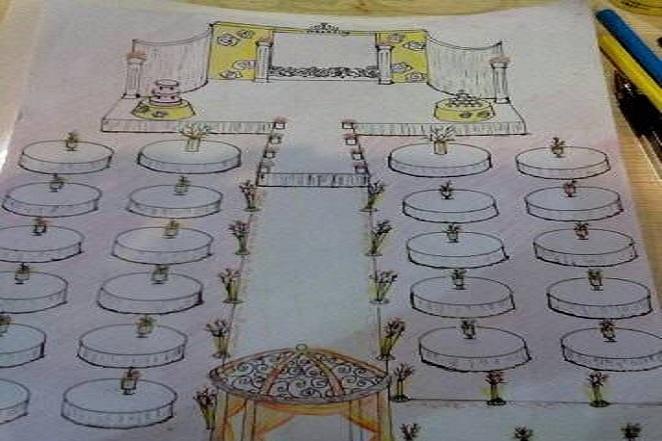 婚礼场地设计草图