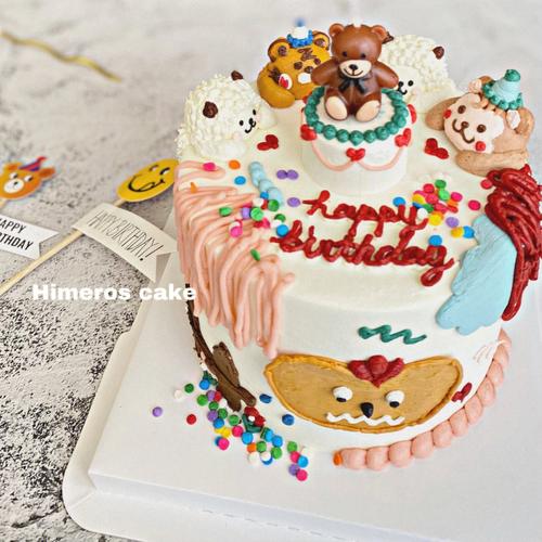 ins蛋糕ins蛋糕可爱生日蛋糕立体小动物蛋糕手绘蛋糕清远蛋糕
