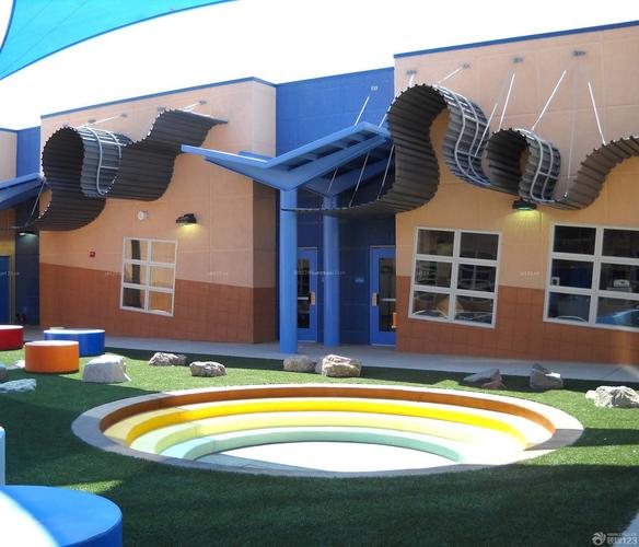 幼儿园外墙装修效果图图片
