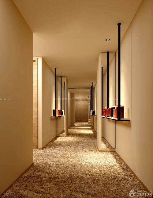 泰式美容院玄关走廊装修设计图片装信通网效果图
