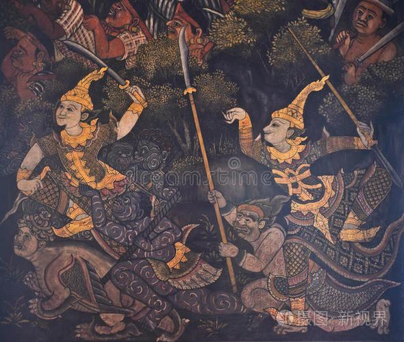 泰国艺术泰式艺术壁画泰国传统壁画泰国本土壁画泰国传统壁画泰国本土