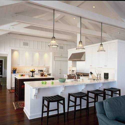 厨房和客厅一体装修图开放式的设计让居室变宽敞