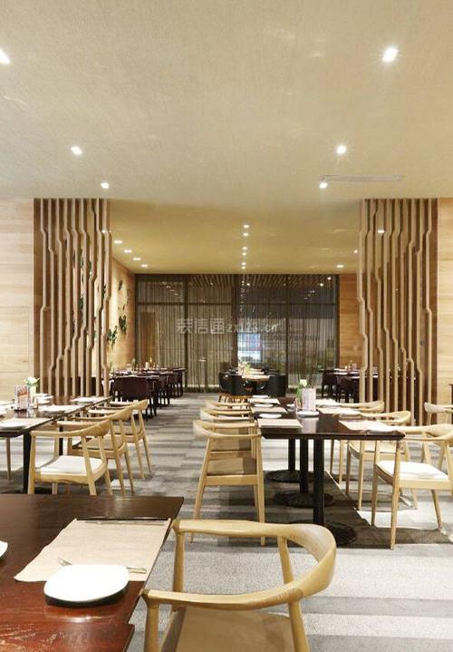 上海现代风格餐饮店餐厅大堂装修图装信通网效果图